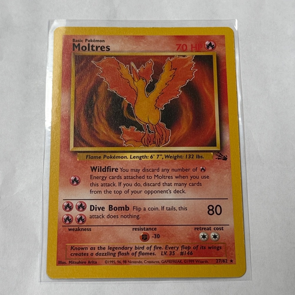 Moltres #27 Pokemon Fossil